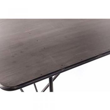 Mesa de Comedor Hierro Industrial Negro 200 x 80 x 76.5