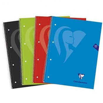 Cuaderno Tapa Dura Espiral A4+ 120 Hojas 5x5 Mimesys Clairefontaine - Pack de 15 Unidades