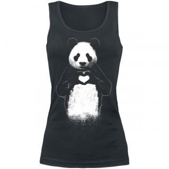 Panda Love Top Mujer Negro XXL