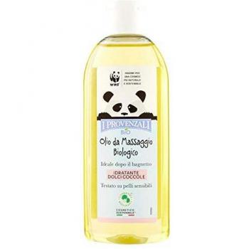 Aceite Biológico Para Masaje Infantil - I Provenzali 150 ml, Ideal para Pieles Ultra Delicadas