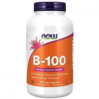 Now Foods B-100 High Potency Vitamin B Complex - 250 Capsules