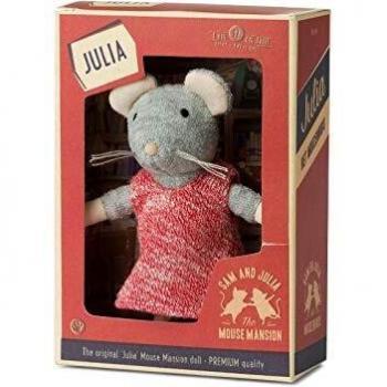 PELUCHE 13CM RATON JULIA LA CASA DE LOS RATONES