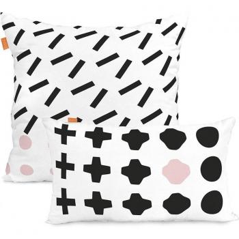 Funda de cojín HappyFriday Blanc Blush Multicolor 60 x 60 cm
