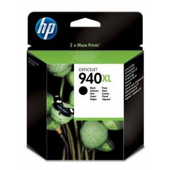 HP 940XL C4906AE Cartucho de Tinta Original Negro, Alta Capacidad 2.200 Páginas para HP OfficeJet Pro Series 8000, 8500, y 9000