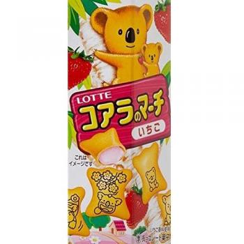 Galletas Lotte Koala's March con Crema de Fresa 48gr