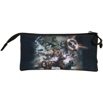 Estuche Portatodo Triple 2.0 Los Vengadores Troupe Karactermania Verde