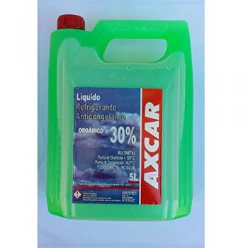 Anticongelante refrigerante axcar verde 5 litros punto de congelacion 18 coche