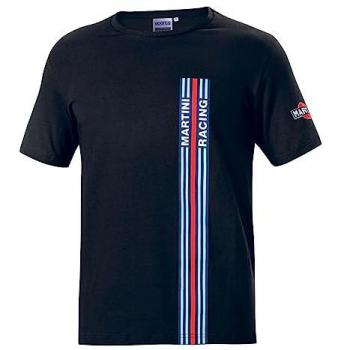 Camiseta de Manga Corta Unisex Sparco Martini Racing Negra