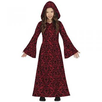 Disfraz Infantil de Bruja Tenebrosa Roja para Fiestas - 10-12 Años