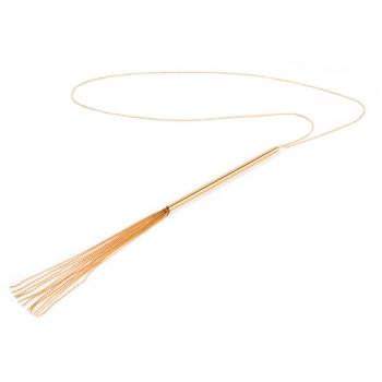 Magnifique Whip Metallic Chain Necklace