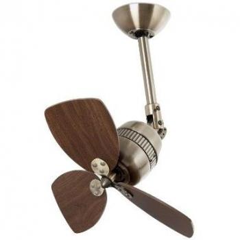 Faro Barcelona 33450 - VEDRA Ventilador de techo sin luz, aluminio y palas madera mdf