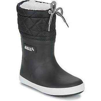 Aigle Giboulee 2 Kids' Rain Boots Black/White