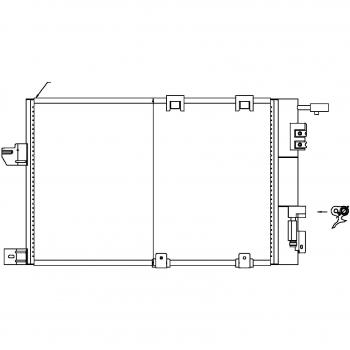BEHR HELLA SERVICE 8FC 351 301-244 Kondensator, Klimaanlage