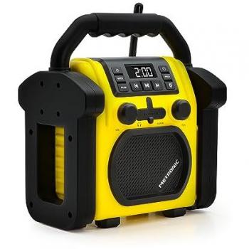 Radio Altavoz Bluetooth Metronic 477217 - Potencia Total 30W, FM, IP54, Resistente a Golpes y Polvo, Función Powerbank, USB, Amarillo y Negro