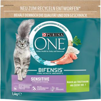 Purina ONE Sensitive Pienso para Gatos - 1,4 kg