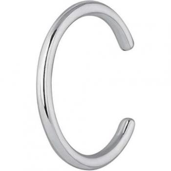 Pendiente ear cuff de hombre Delfos de plata con acabado envejecido