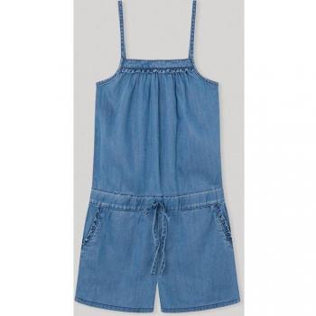 Pepe Jeans - Mono Shelly azul de niña con cintura ajustable
