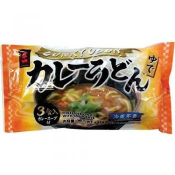 MIYAKOICHI 3 raciones de 214 g de fideos Udon precocidos, sabor curry 2079 ml