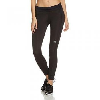 adidas Run Tight W - Pantalón capri para mujer, color negro, talla M