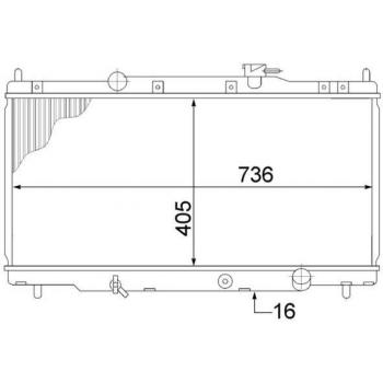 Radiador de refrigeración del motor MAHLE ORIGINAL CR 1459 000S
