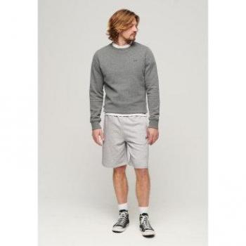 Bermudas deportivas para hombre Superdry Logotipo Essential gris