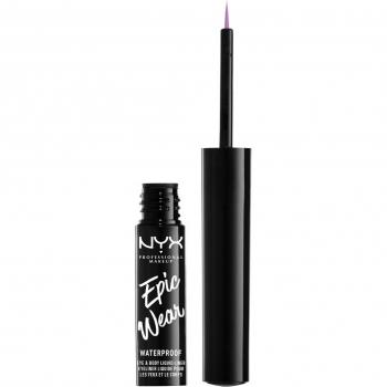 Eyeliner líquido waterproof Epic Wear de NYX Professional Makeup - Maquillaje de ojos en color Lilac