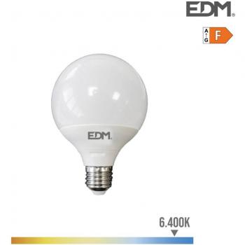 Bombilla LED globo 125mm 15W E27 6400K EDM