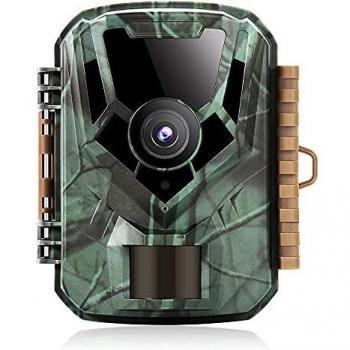K&F Concept Mini Cámara de Caza 16MP 1080P con IP65 Impermeable Detector de Movimiento Nocturna Cámara de Fototrampeo de Disparo 0,3s para Animales/Salvajes/Regalo/Seguridad en Hogar