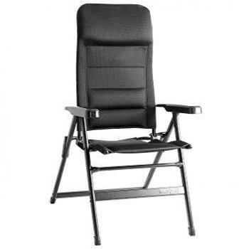 Silla Plegable de Camping Brunner Aravel 3D Negra - Soporta hasta 150kg, Tamaño Pequeño