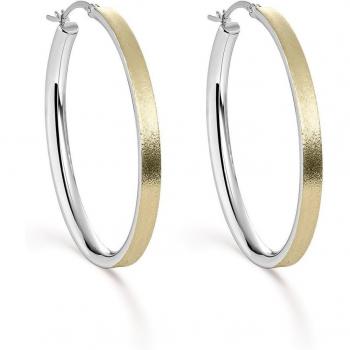 Pendientes criollas bicolor textura mate