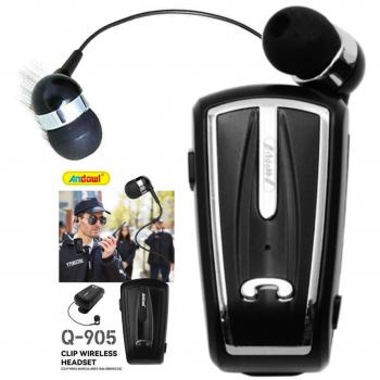 Auriculares Inalámbricos Bluetooth V5.0 Retráctiles con Clip Q-905