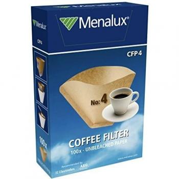 Menalux CFP4 - 100 Filtros de papel 1x4 para cafetera de goteo