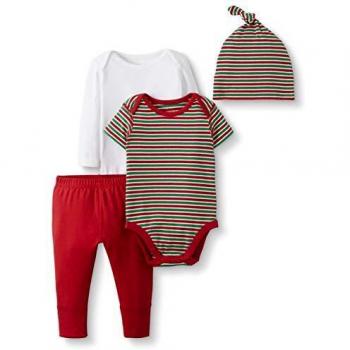 Moon and Back Baby Gift Infant-and-Toddler-Layette-Sets, Rojo, 0 Messes