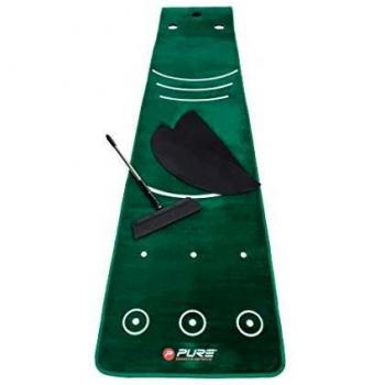Alfombra de Golf para Putt Doble Grano con Escoba 335x70cm