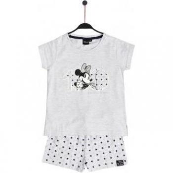 Pijama Manga Corta Fabulous Minnie gris Disney
