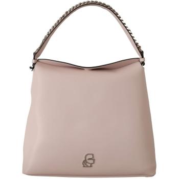 Karl Lagerfeld Light Pink Mauve Leather Shoulder Bag