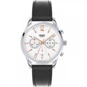 Henry London Reloj Cronógrafo para Hombre de Cuarzo con Correa en Cuero HL39-CS-0009