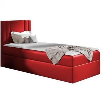 Cama Continental Baltimore 179 - Individual, Cuero Ecológico, 100x200 cm, Somier incluido, Diseño Moderno
