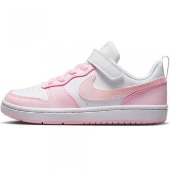 Zapatillas Nike Court Borough Low Recraft Blanco Rosa de Niña Talla 30