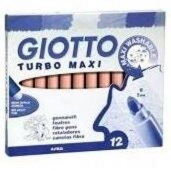 Giotto F456013 Turbo Maxi Marcador, Ocre Rojo, Caja de 12