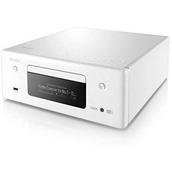 Receptor CD Denon RCD-N11DAB HiFi Blanco - Radio DAB+, Bluetooth, HEOS Multiroom, Control por Voz