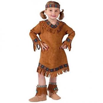 Fun World Costumes Baby Girl's Native American Toddler Girl Costume, Brown, Small
