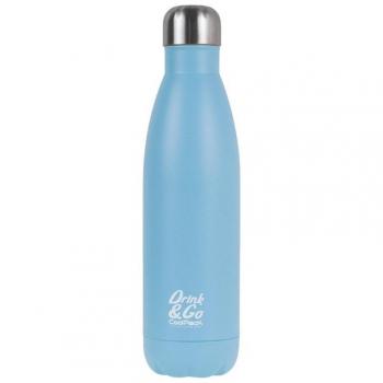 Botella térmica de acero inoxidable azul de 500ml
