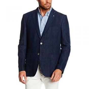 Cortefiel, AMERICANA LINO - Blazer para hombre, color marine blue, talla  50