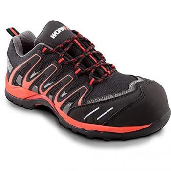 Zapato de Seguridad Workfit Trail Rojo Número 36 Para Terreno Difícil