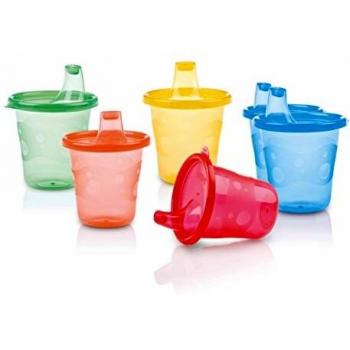 Nuby ID91121 - Vaso boquilla, colores surtidos