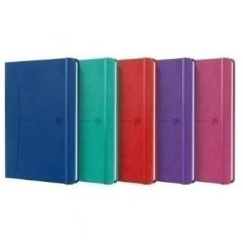 Cuaderno Oxford Signature A5 tapa extradura 80 hojas liso colores surtidos