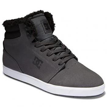 Zapatillas de Hombre DC Crisis 2 Hi Wnt - Calzado Gris de Caña Alta para Invierno