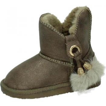 Botines de Niña LI5 54242 BOTITAS MICROMETAL color TAUPE, Talla 28