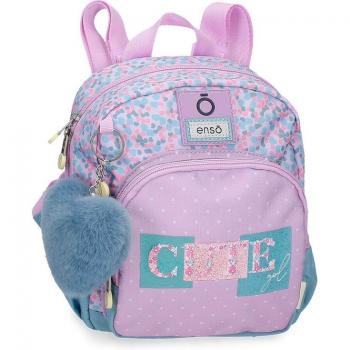 Mochila de paseo escolar Enso Cute Girl con diseño lila y tirantes ajustables
